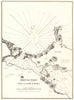 Ports de Poros dans la Baie d'Egina. Saronic Gulf, Greece. GAUTTIER 1854 map