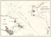 Zakynthos channel. 'Canal entre Zante & Moree'. Greece. GAUTTIER 1854 old map
