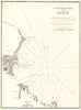 Plan of Zakynthos Bay. 'Plan de la Baie de Zante'. Greece. GAUTTIER 1854 map