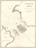 Port Delos. 'Plan de la Rade de Miconi'. Greece. Rhenea. GAUTTIER 1854 old map