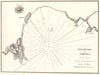 Plan du Port de Larnaca (Ile de Chypre). Cyprus. GAUTTIER 1854 old antique map