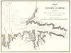 Plan de Sevastopol ou Akhtiar. Crimea Russia Ukraine. GAUTTIER 1854 old map