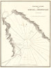 Novorossiysk. 'Tumusse ou de Soujouk-Kale'. Russia. Black Sea. GAUTTIER 1854 map