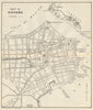 HAVANA. Vintage town plan. Railways & streetcar lines. Cuba. Caribbean 1931 map