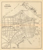 HAVANA. Vintage town plan. Railways & streetcar lines. Cuba. Caribbean 1935 map