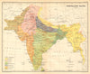 SOUTH ASIA. BRITISH INDIA. Prevailing Races. Dravidian Mongoloid Aryan 1931 map