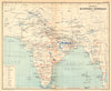 BRITISH INDIA Mineral production. Coal Iron Gold Salt Petrol Manganese 1931 map