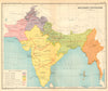 BRITISH INDIA Military Divisions. Northern Southern Eastern Commands 1931 map