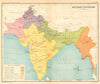 BRITISH INDIA Military Divisions. Northern Southern Eastern Commands 1931 map