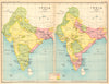 INDIA HISTORICAL. 1765 & 1805. British, Hindu & Muslim states 1931 old map