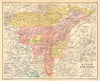 'Assam with Bhutan'. North-east British India/Bangladesh provinces 1931 map