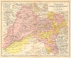 Punjab. British India/Pakistan province. Haryana Himachal Pradesh Delhi 1931 map