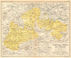 'Central India & Gwalior'. British India provinces. Madhya Pradesh 1931 map