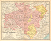 'Central Provinces & Berar'. British India. MP Chhattisgarh Maharashtra 1931 map