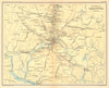 Calcutta/Kolkata environs Hooghly Canning Diamond Harbour British India 1931 map