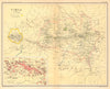 Simla / Shimla & Jutogh cantonment. Lakkar Bazaar. British India 1931 old map