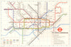 LONDON UNDERGROUND tube map plan. Jubilee line Heathrow Central. GARBUTT #1 1979