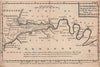 The River Seine from Rouen to the Sea, with… Havre de Grace. OWEN 1759 old map