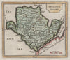 Antique map of Anglesea Island by Francis Grose / John Seller. Anglesey 1783
