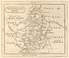 Antique county map of Nottinghamshire. Francis Grose / John Seller 1795