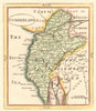 Antique county map of Cumberland by John Seller / Francis Grose. Cumbria 1783