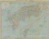 South-Western Japan. Honshu, Shikoku, Kyushu & Taiwan 1914 old antique map