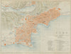 Kobe antique town city plan. Hyogo Prefecture, Honshu. Japan 1914 old map