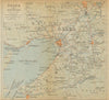 Osaka and environs. Japan 1914 old antique vintage map plan chart