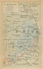Lake Biwa-ko. Shiga. Japan 1914 old antique vintage map plan chart