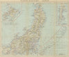 North-Eastern Japan. Honshu, Hokkaido, Sakhalin & Kurile islands 1914 old map