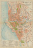 Manila antique town city plan. Philippines 1920 old map chart