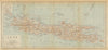 The island of Java. Dutch East Indies. Indonesia 1920 old antique map chart
