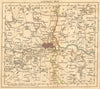 LONDON. 15 miles around London. General index map. Cary. 1811 old antique