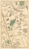 BOREHAMWOOD. Elstree,London Colney Street,St Albans,Radlett,Shenley 1811 map