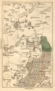 WALTHAM ABBEY. Loughton,Lower Nazeing,Sewardstone,High Beach,Wood Grn 1811 map