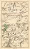 ESSEX. Blackmore, Kelvedon Hatch, Doddinghurst, High Ongar, Fox Hatch 1811 map