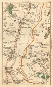 WALTHAMSTOW. Chingford, Edmonton, Tottenham, Stoke Newington, Leyton 1811 map