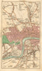 WEST END. Islington,Chelsea,Mayfair,Marylebone,Camden,Westminster 1811 old map