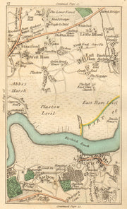 WOOLWICH. Greenwich,Stratford,West/East Ham,Charlton,Barking,Plaistow 1811 map