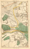 HOUNSLOW.Twickenham,Teddington,Hanworth,Hampton,Molesey,Thames Ditton 1811 map
