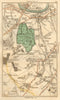 WANDSWORTH. Putney,Roehampton,Fulham,Tooting,Wimbledon,Morden,Merton 1811 map