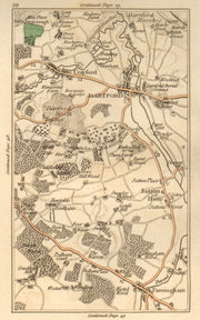 DARTFORD.Crayford,Bexley,Sutton at Hone,Farningham,Wilmington,Swanley 1811 map
