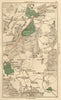 ESHER. Cobham,Walton-on-Thames,Stoke D'abernon,Bookham,Leatherhead 1811 map