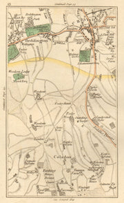 CROYDON. Beddington,Coulsdon,Purley,Wallington,Sanderstead,Chipstead 1811 map