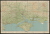 Sheet 5 NEW FOREST. Hampshire Southampton Salisbury. BARTHOLOMEW 1953 old map
