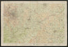 Sheet 19 WARWICKSHIRE. Birmingham Northampton Leicester. BARTHOLOMEW 1947 map