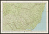 Sheet 21 SUFFOLK Ipswich Lowestoft Thetford Bury St Edmunds BARTHOLOMEW 1955 map