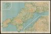 Sheet 1 CORNWALL. Falmouth Penzance St Ives. BARTHOLOMEW 1949 old vintage map