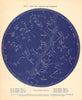 STAR MAP II. The Night Sky. January-February. Astronomy. PROCTOR 1887 old