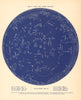 STAR MAP V. The Night Sky. April-May. Astronomy. PROCTOR 1887 old antique